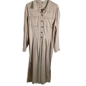 Free People Aubrey Stripe Shirt Dress